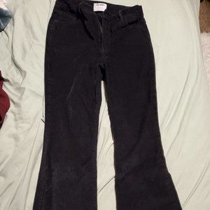 Black baggy flared jeans